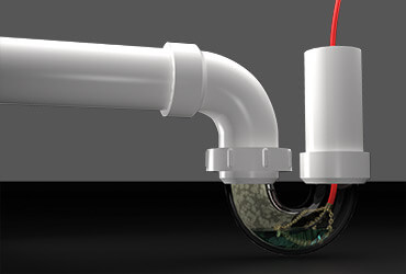 unclogging drain pipe